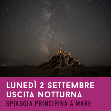 Lunedì 2 Settembre: Notturna – Principina a Mare